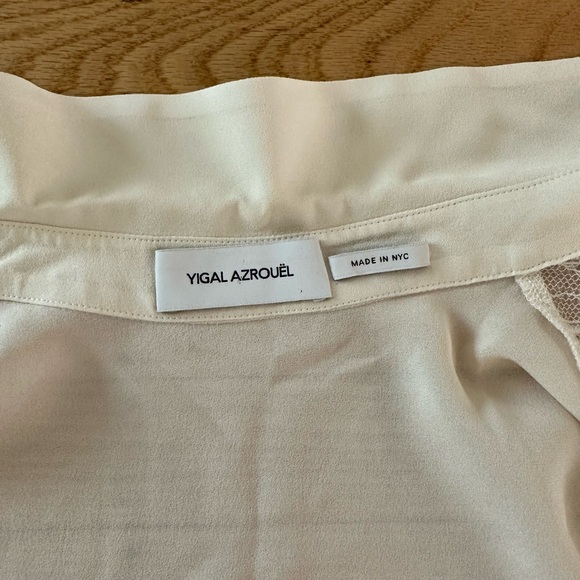 Yigal Azrouël silk long sleeve blouse size 0 - Picture 3 of 7